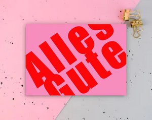 Alles Gute Postkarte
