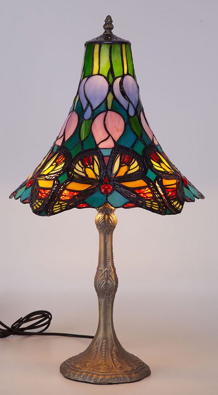 Tafellamp Tiffany diameter 35cm Vlinder Serie LG207260