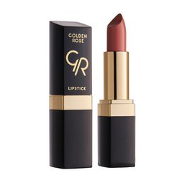  "GR lipstick, multiple shades, burgundy mauve pink red, gold tube, creamy formula"