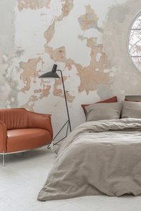 Bettwäsche-Set aus Leinen / Natur