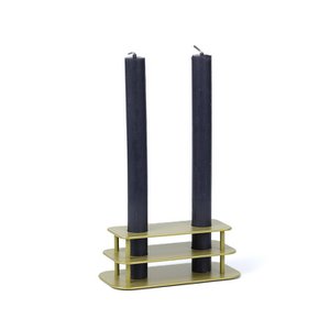 Linie - Kerze Standard - Doppelt - Gold