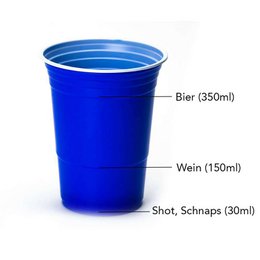 Kubki do Piwnego Ponga - Niebieskie (50 sztuk)