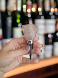 Wijnstopper kristalvorm Rozenkwarts