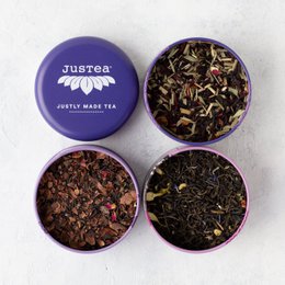 Justea | Thé trio violet | D des dents de thé empilables Thé en vrac bio