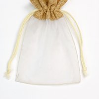 Organza Jute Giftbag with Drawstring (10 pcs)