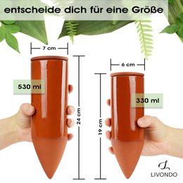 Terracotta Bewässerungshilfe handgefertigt - 330 ml