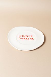 Sisi ceramic plate, Dinner Darling