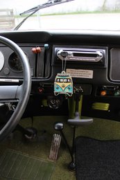 Volkswagen VW T1 Bus Air Freshener - Front/Turquoise/Pina Colada