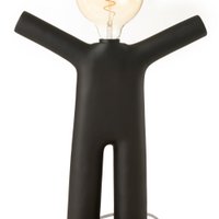 J-Line Lampe P'tit Maurice - Polyresin - Schwarz