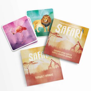 "SAFARI" - Extra großes Memo Spiel - Deutsch und Französisch - Tiere Afrikas - Sehr hochwertig