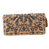green-goose Cork Women's Wallet - Delft Blue