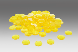 WISSNER® 100 Muggelsteine ø 20 mm, Gelb Nuggets aus RE-Plastic, Bruchsicher & Robust, zum Basteln, Lernen und Dekorieren Copy 2