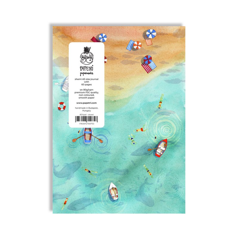 Eenvoudig blanco dagboek - strand