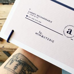 Cuaderno de bocetos recargable "El Artista" - Kraft + Hojas en blanco