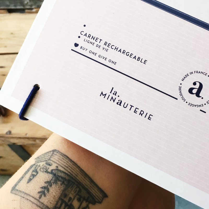 Cuaderno de bocetos recargable "El Artista" - Kraft + Hojas en blanco