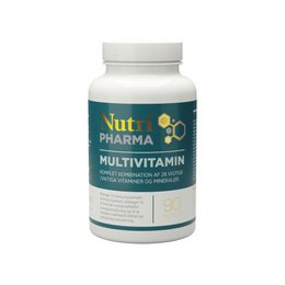 Multivitamin supplement containing a blend of essential vitamins and minerals to support overall health and wellness. Bottle contains 90 chewable capsules.