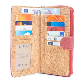 Portefeuille pliant motif fleur Mandala- Vegan Cork Wallet BAG-2220