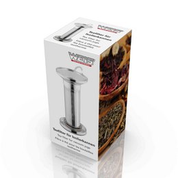 Deep tea filter for vacuum jugs including drip tray