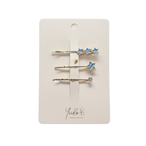 Haarclips - Trio Etoilé - Blauw