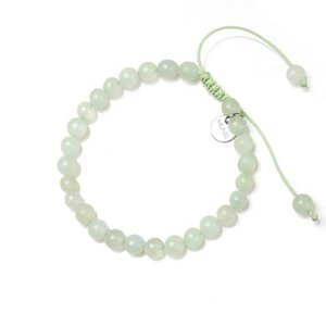Wax Cord armband gemaakt van nieuwe jade kralen - Gift Gemstones
