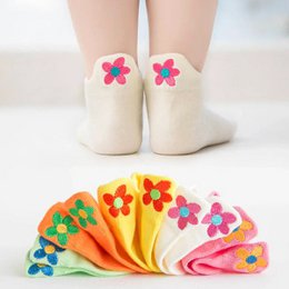 Pack of 5 Colorful Flower Tab Socks I Baby and Child