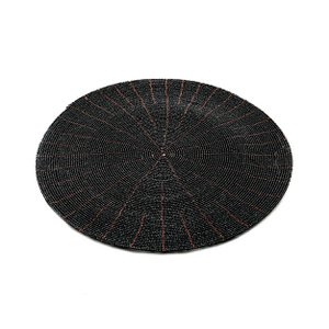 De Beaded Placemat - Zwart