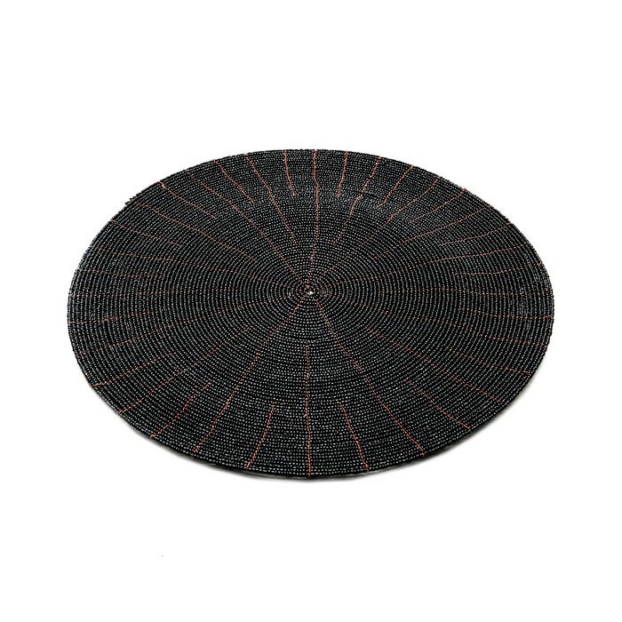 De Beaded Placemat - Zwart