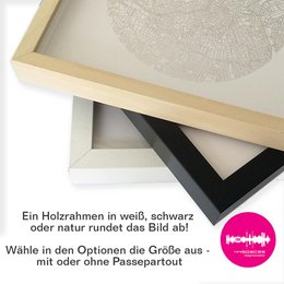 Heilbronn Black Map Rund