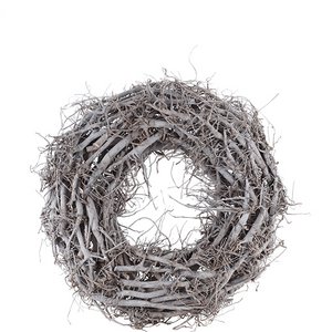 Nature Kranz Caleb, D60cm, H18cm, binnen D24cm, wit gewassen