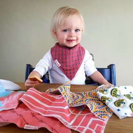 Puntslab Aboriginal art - baby slabbetje
