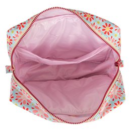 Kosmetiktasche „Rote Blumen“ Große Größe