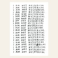 Risografie Postcard - Hysterisch - DIN A6