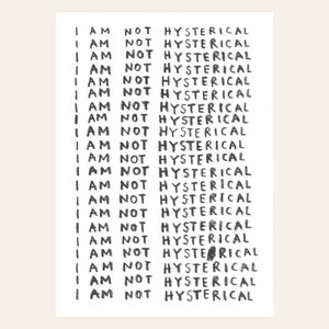 Risography Postcard - Hysterical - DIN A6