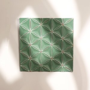 Groen diamant decoratief wandpaneel