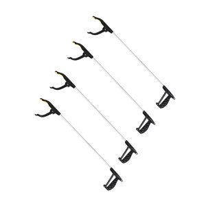 Set of 4 black aluminum gripping pliers Fackelmann