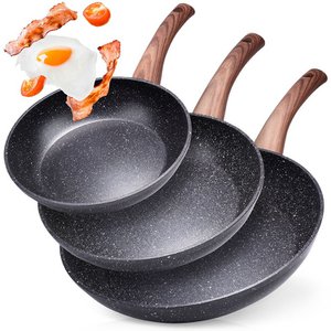 Koekenpannenset met granieten coating 20/24/28cm