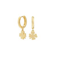 Gold Plated Clover Earrings