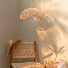 Rattan lampe | Lampeskærm PADMA (2 størrelser)
