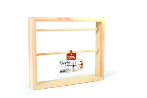 PINEWOOD JEWELRY STAND W/ 2 BARS 300x250x41mm