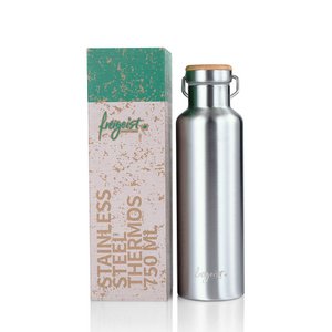 Stainless steel thermos bottle | Drinking bottle, double-walled, vacuum-insulated | 750 ml