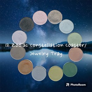 Zodiac Constellation Jewelry Tray / Coasters - Jesmonite