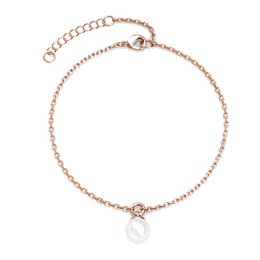 Perlmutt-Trio-Sets – Roségold und Kristall