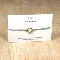 per stuk.Geboortesteen armbandjes swarovski goud