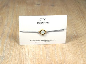 per stuk.Geboortesteen armbandjes swarovski goud