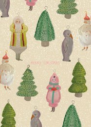 Vintage Ornaments Postcard (eco friendly)