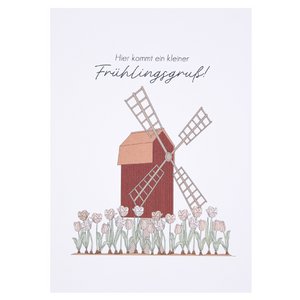 Postkarte -  Hier kommt ein kleiner Frühlingsgruß!