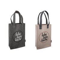 Filz Geschenktasche "Lebe Liebe Lache" neu VE 8 so