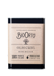 Organic extra virgin olive oil, monocultivar Coratina, 1 lt tin, high quality Italian olive oil.