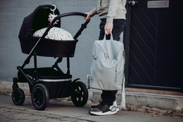 Grijs ♻️ Luiertas van gerecycled polyester