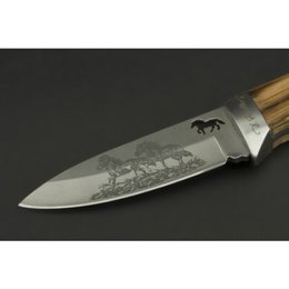 Ed Mahony Island Horse hunting knife by Detlef Ritter